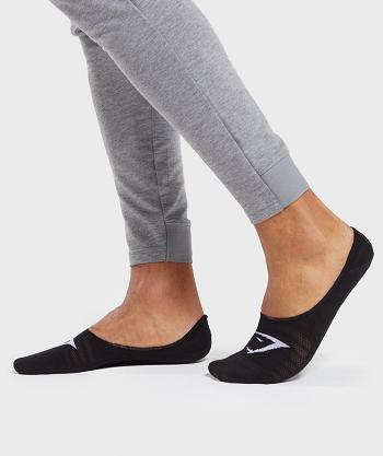 Dámské Ponožky Gymshark No Show 3pk Černé | CZ 4156JPQ